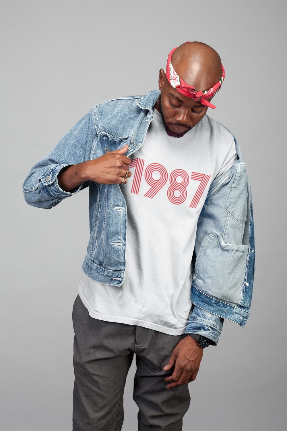 1987 RETRO RED Tee - TalkPeng