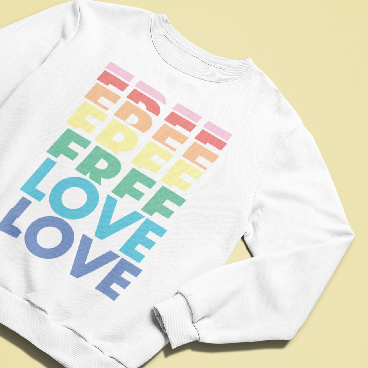 Free Love UNISEX Sweater - TalkPeng