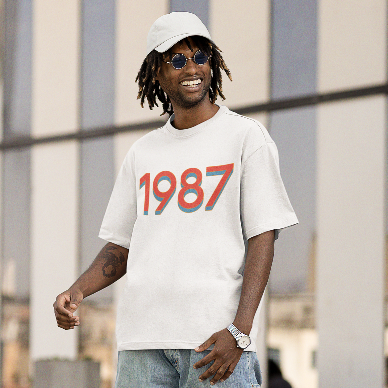 1987 'Red/Blue' Tee - TalkPeng