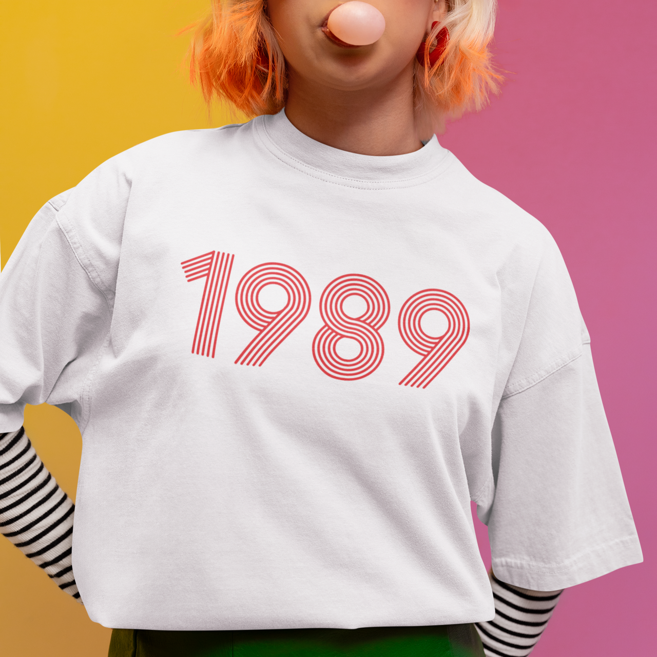 1989 RETRO RED Tee - TalkPeng