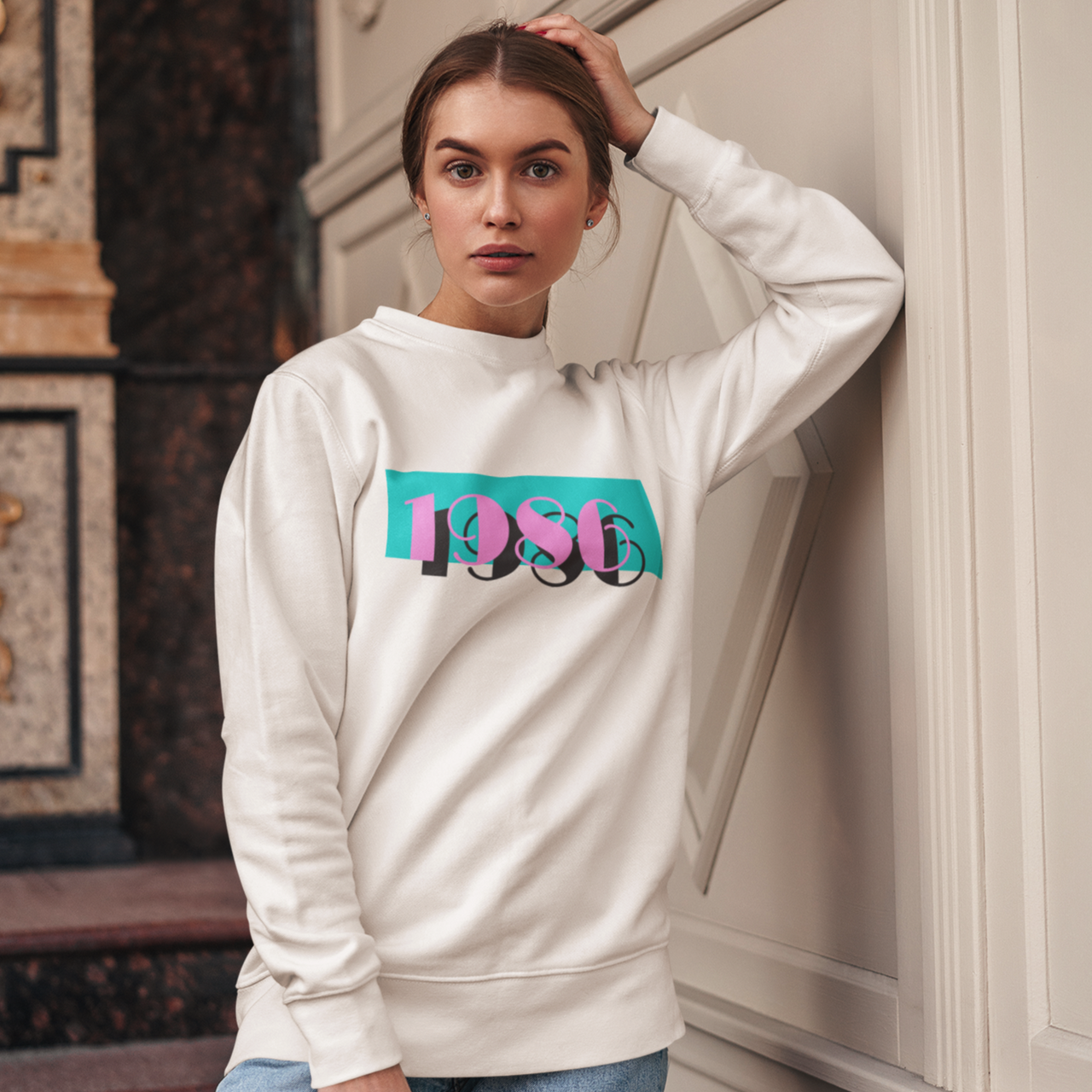 1986 Pink Skies Sweater - TalkPeng