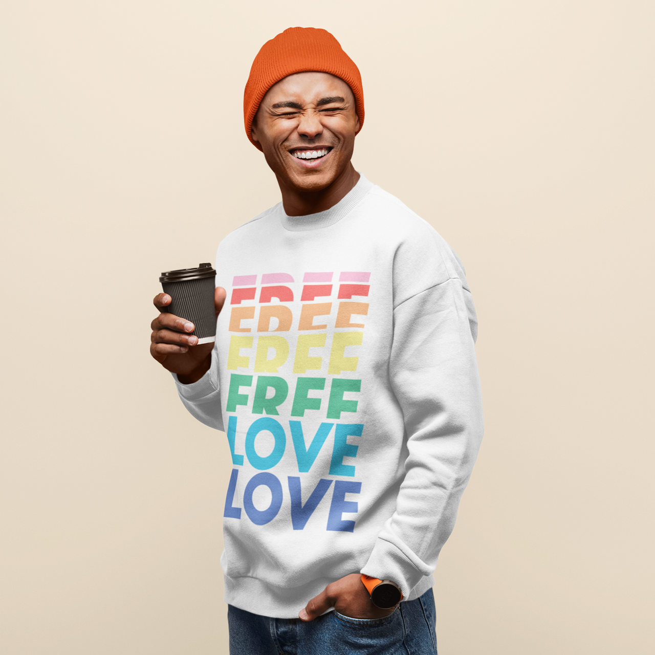 Free Love UNISEX Sweater - TalkPeng