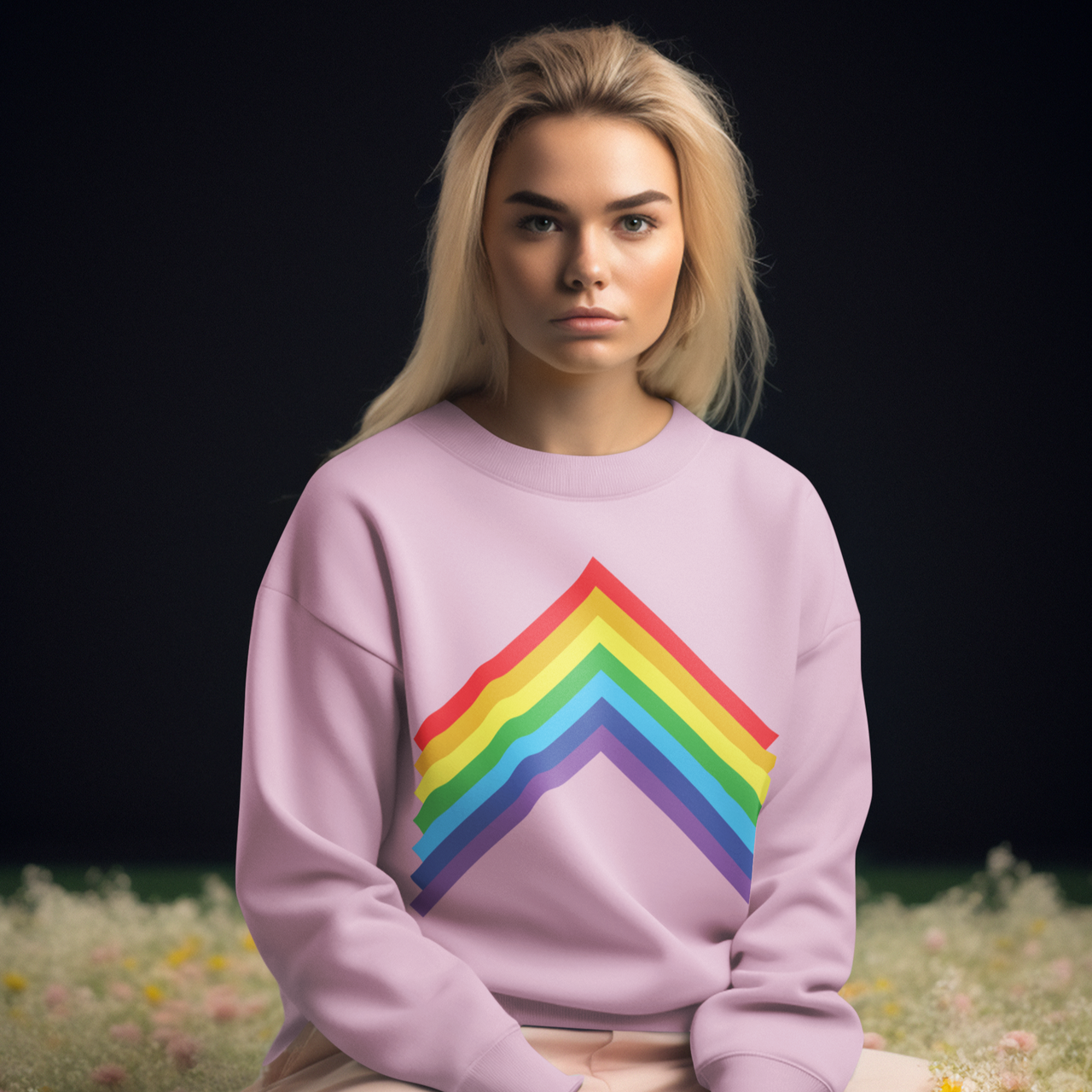 'Rainbow' Unisex Sweater - TalkPeng