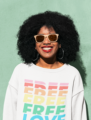 Free Love UNISEX Sweater - TalkPeng