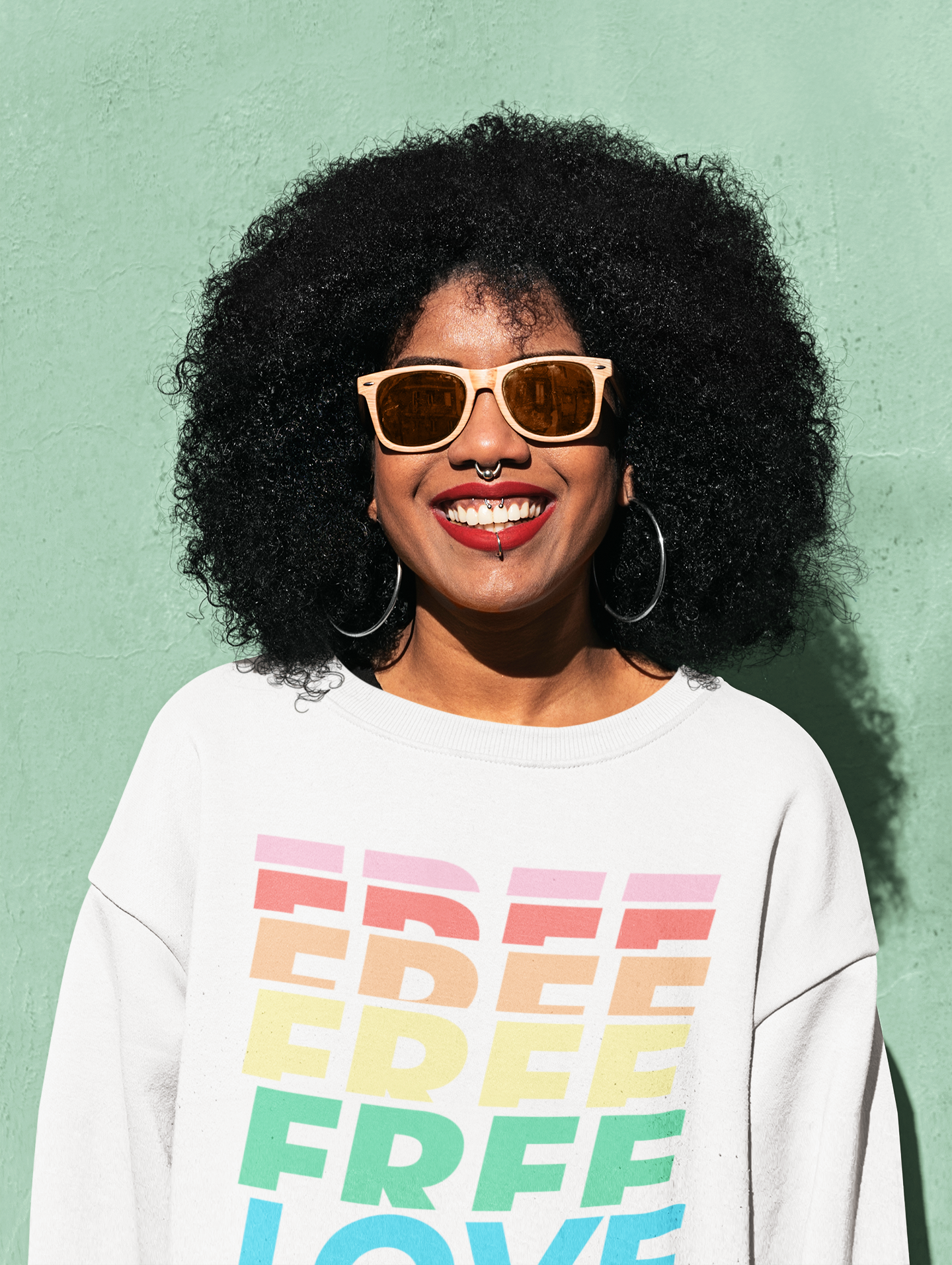Free Love UNISEX Sweater - TalkPeng