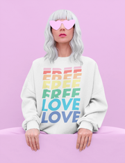 Free Love UNISEX Sweater - TalkPeng