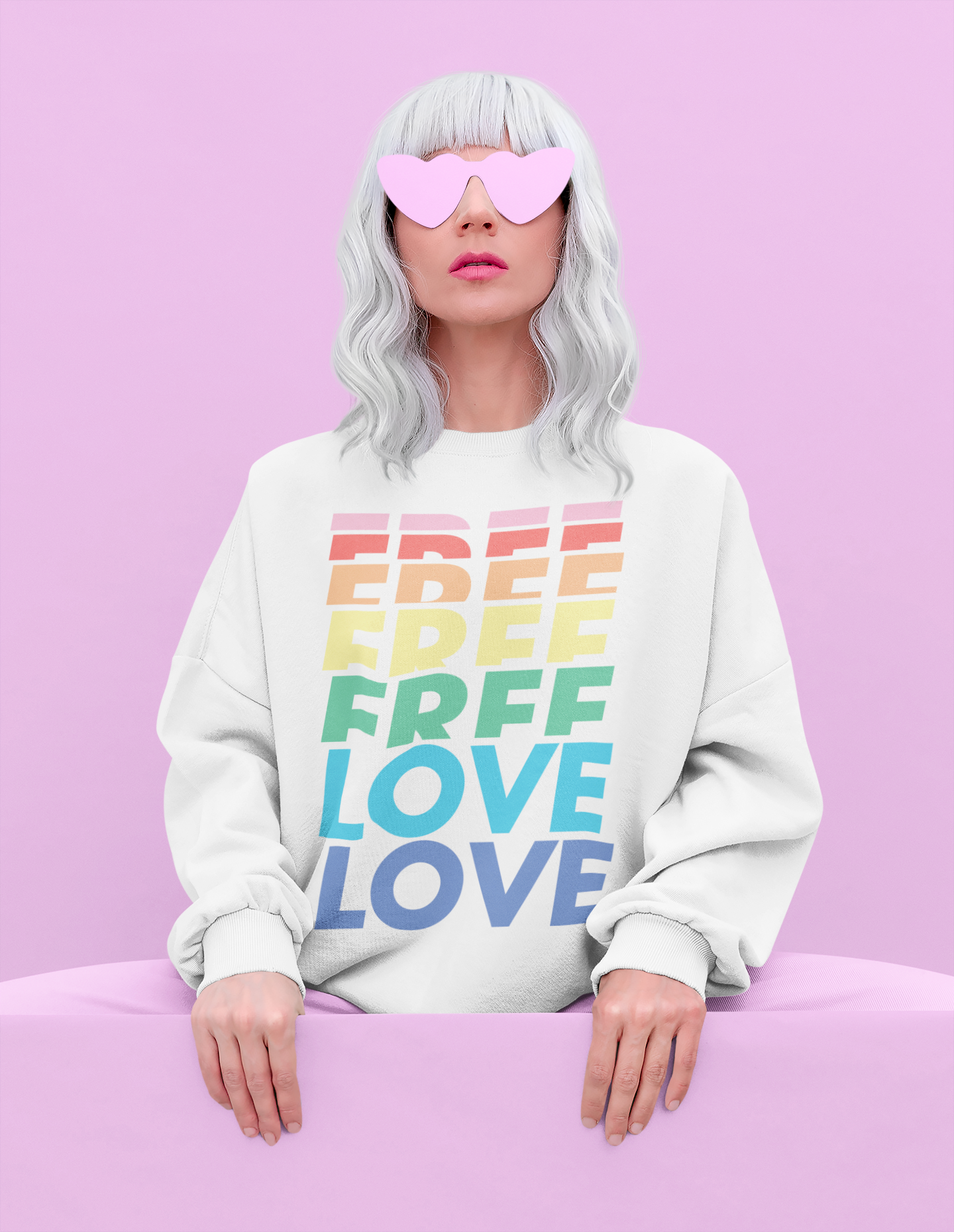 Free Love UNISEX Sweater - TalkPeng