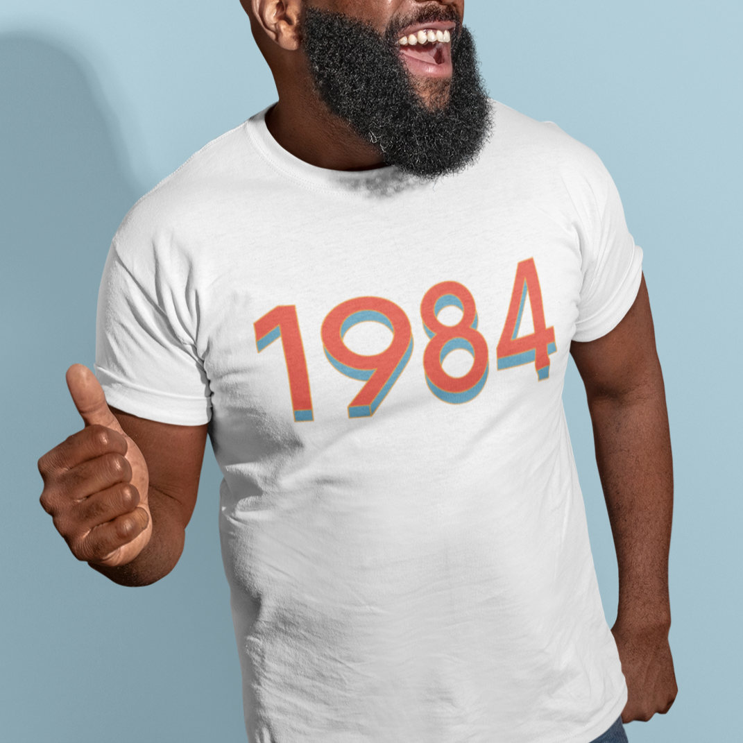 1984 'Red/Blue' Tee - TalkPeng