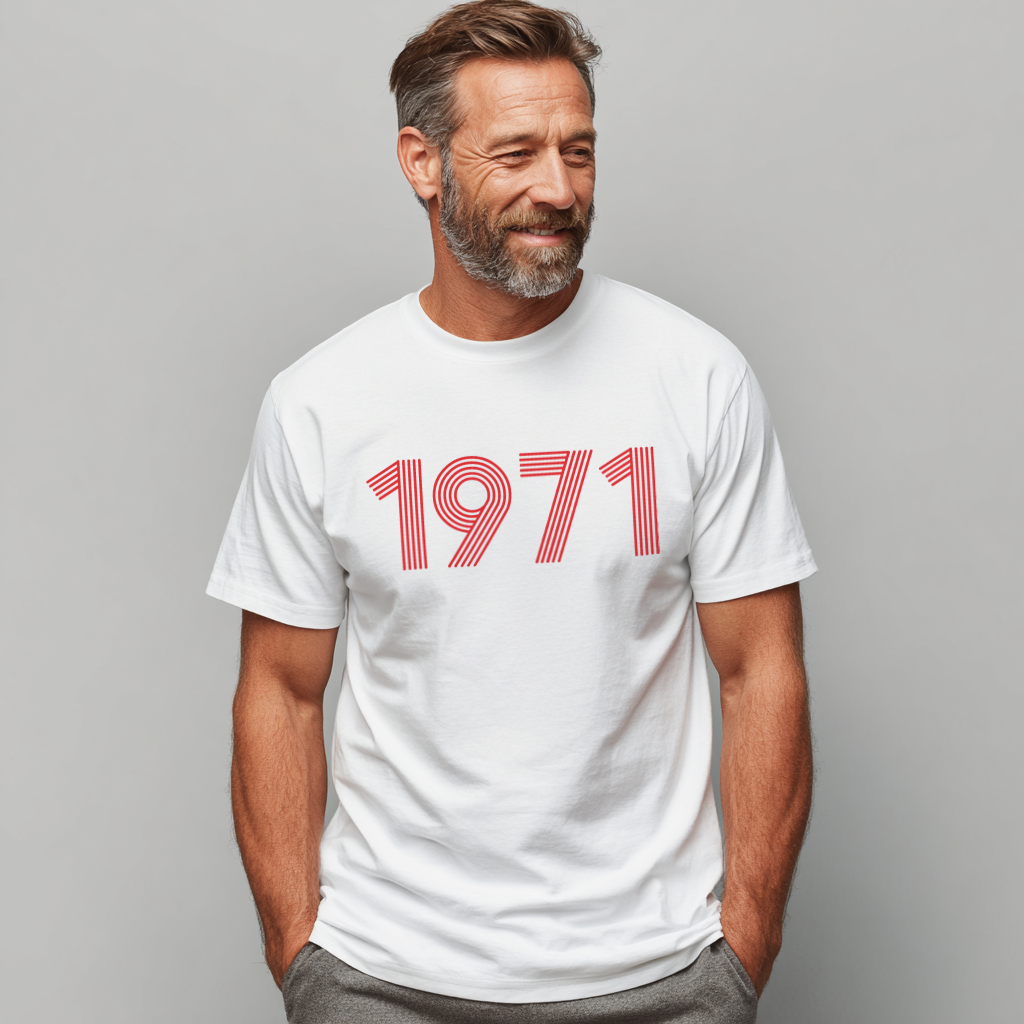 1971 Retro Red Unisex Tee - TalkPeng