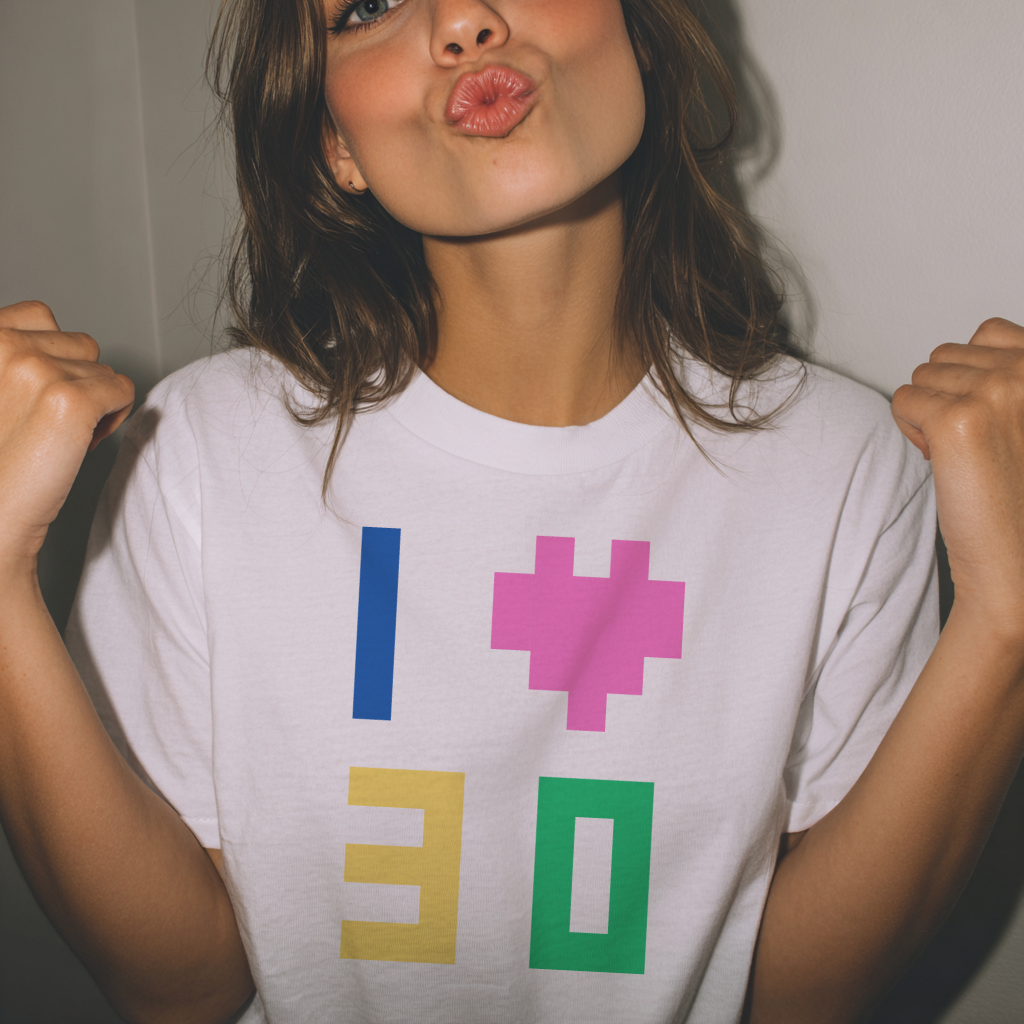 I Love 30 Unisex Tee - TalkPeng