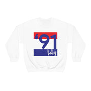 '91 Baby' Unisex Sweater - TalkPeng