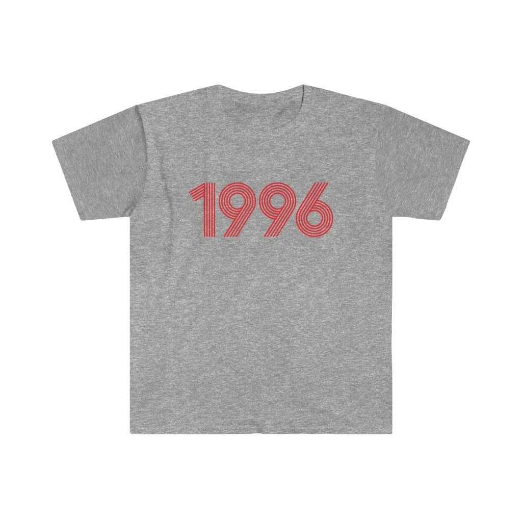 1996 Retro Red Softstyle Tee - TalkPeng