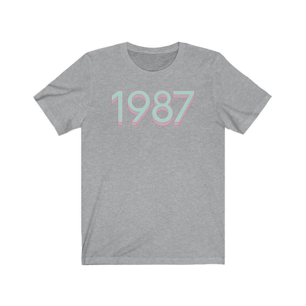 1987 'Mint/Pink' Tee - TalkPeng