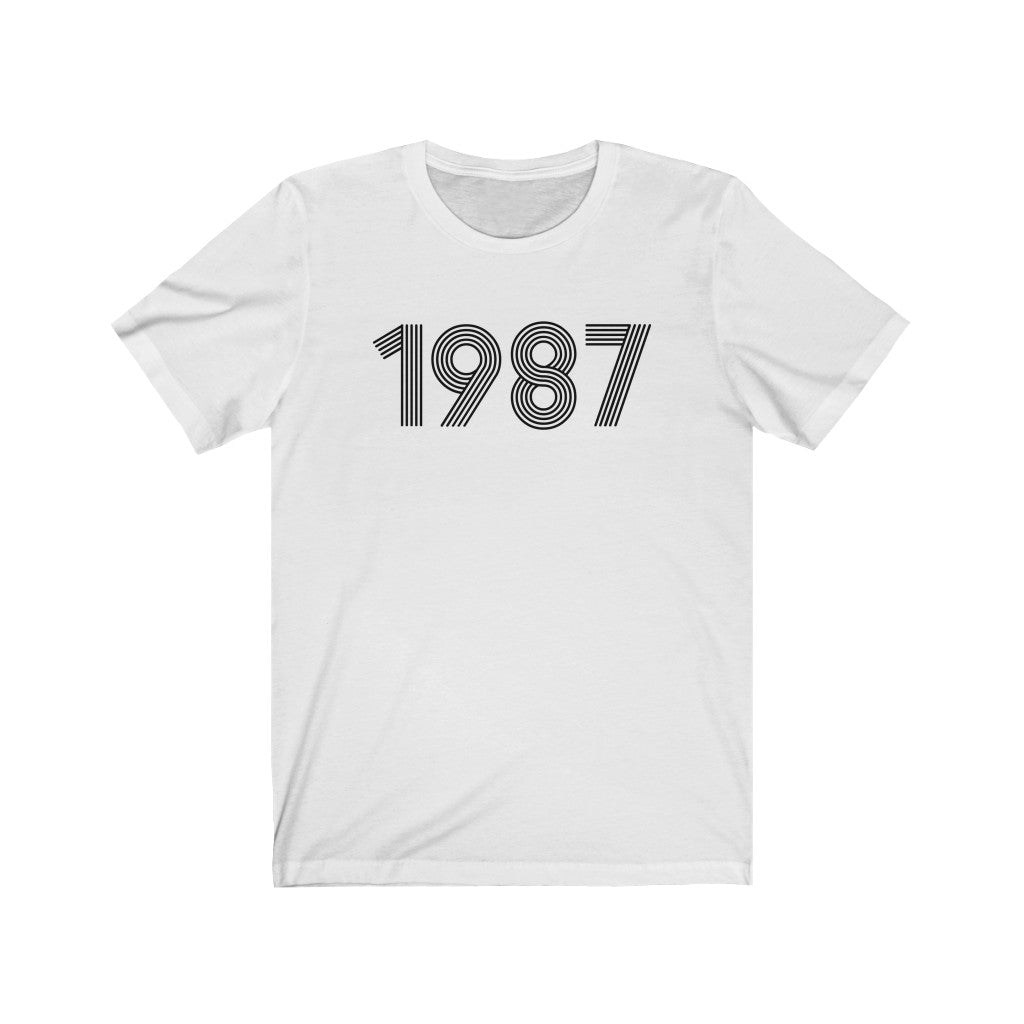 1987 Retro Black Tee - TalkPeng