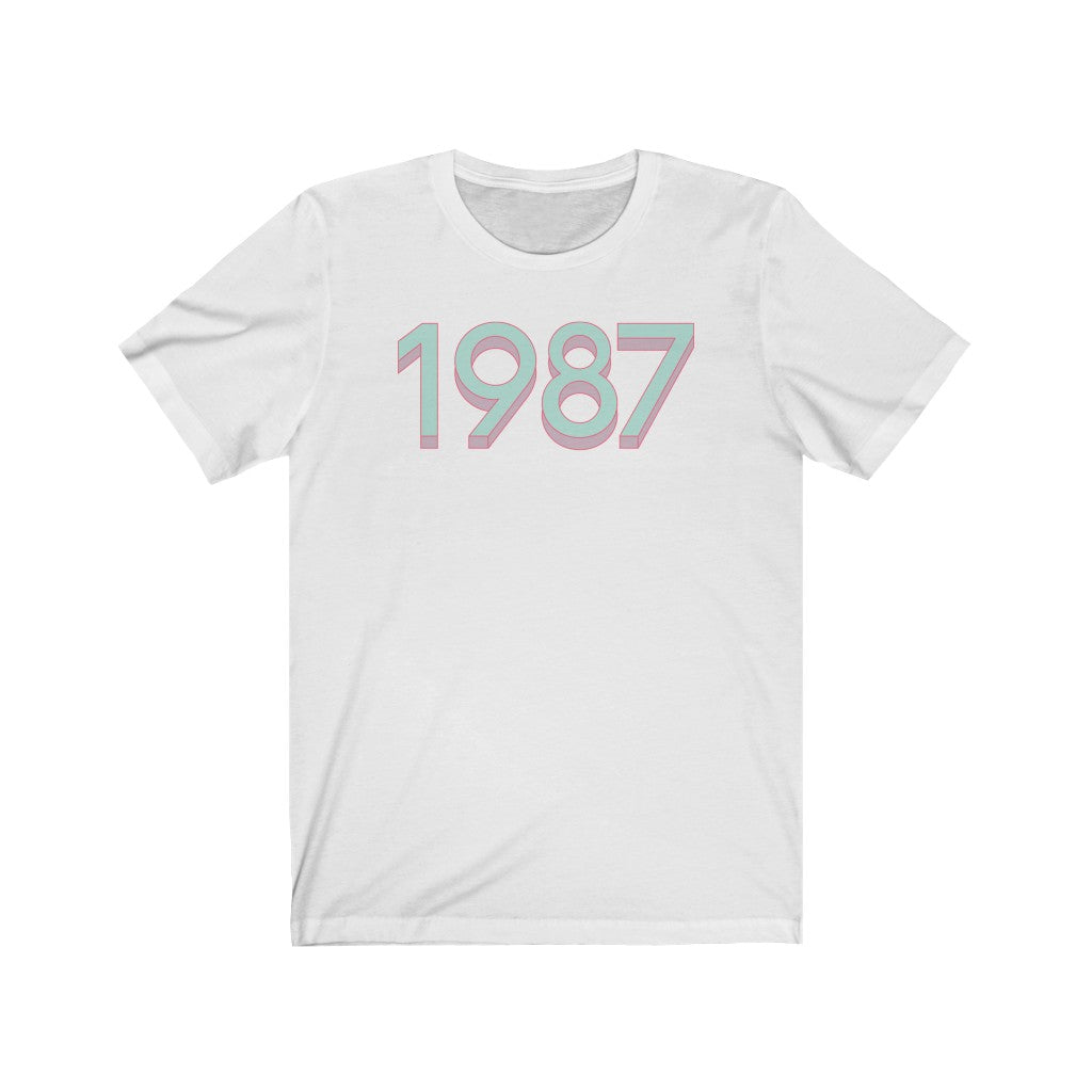 1987 'Mint/Pink' Tee - TalkPeng