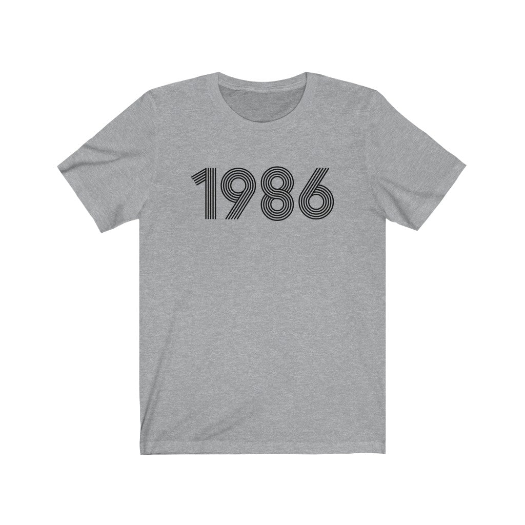 1986 Retro Black Tee - TalkPeng