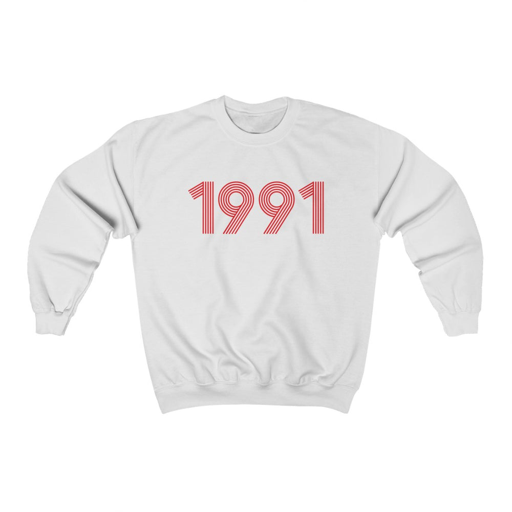 1991 Retro Red Unisex Sweater - TalkPeng