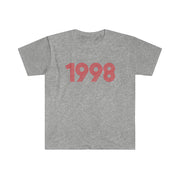 1998 Retro Red Softstyle Tee - TalkPeng