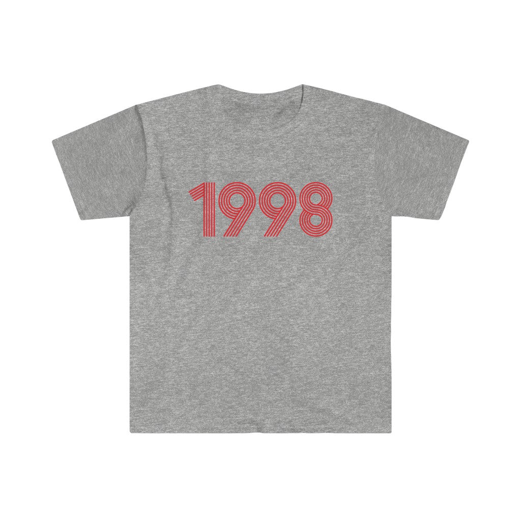 1998 Retro Red Softstyle Tee - TalkPeng