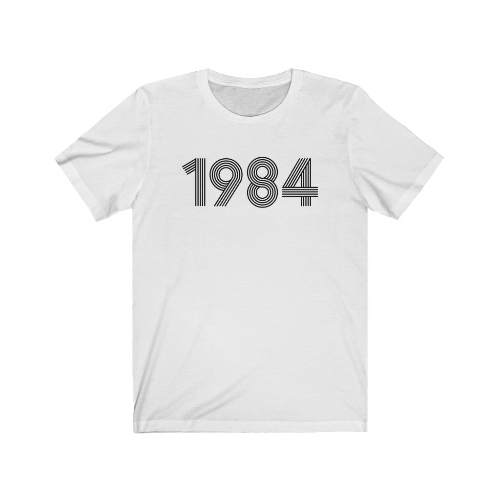 1984 Retro Black Tee - TalkPeng