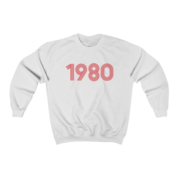 1980 Retro Red Unisex Sweater - TalkPeng