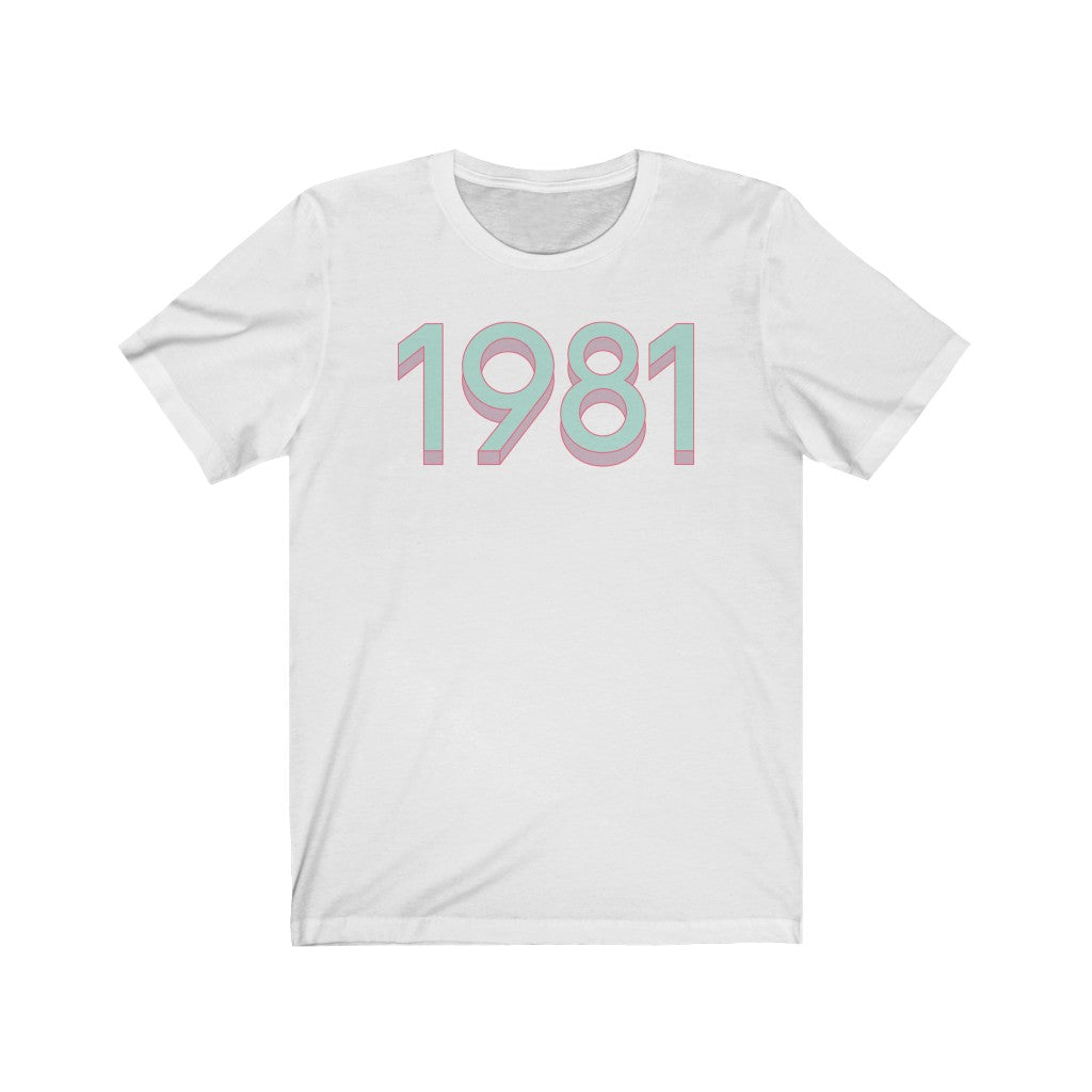 1981 'Mint/Pink' Tee - TalkPeng