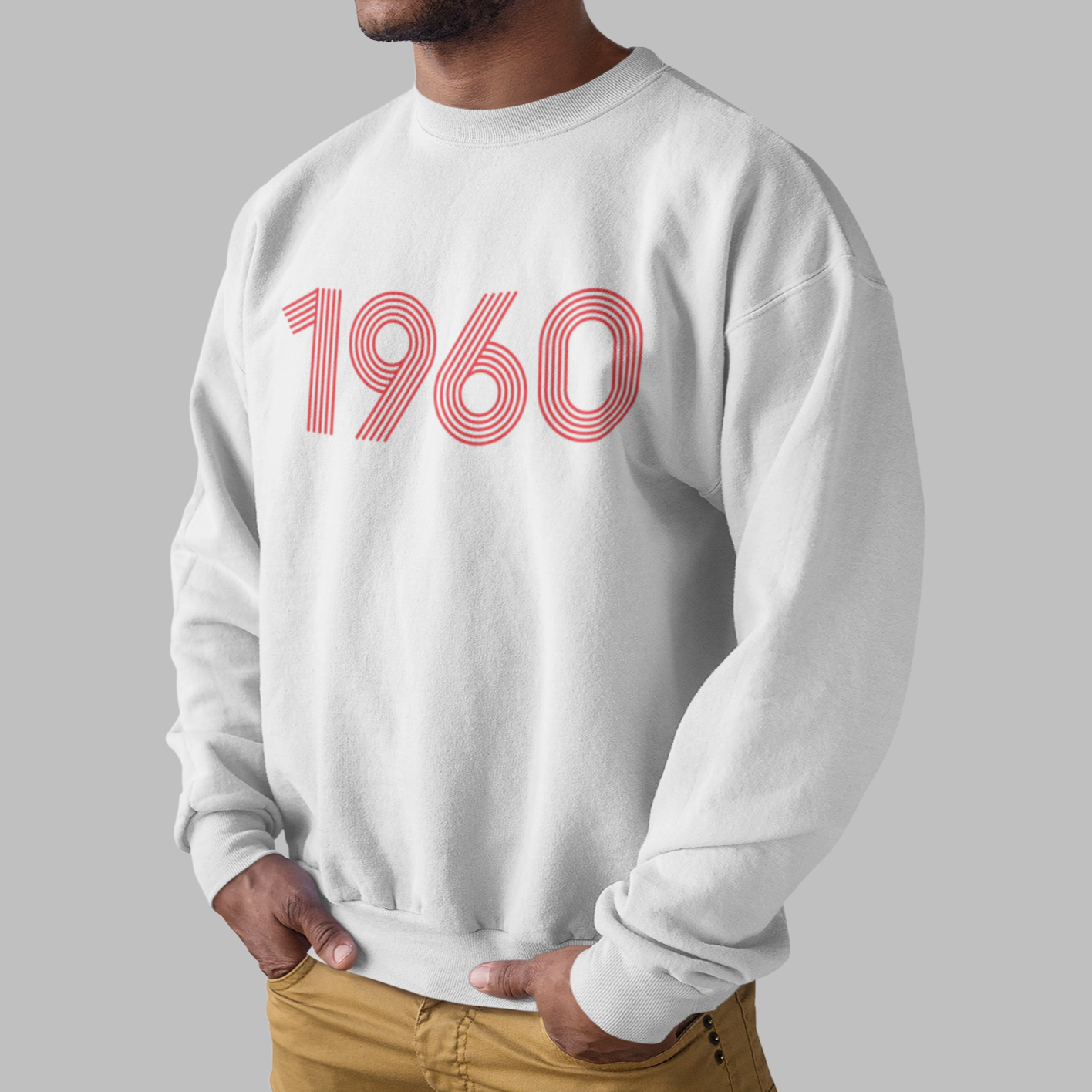 1960 Retro Red Sweater - TalkPeng