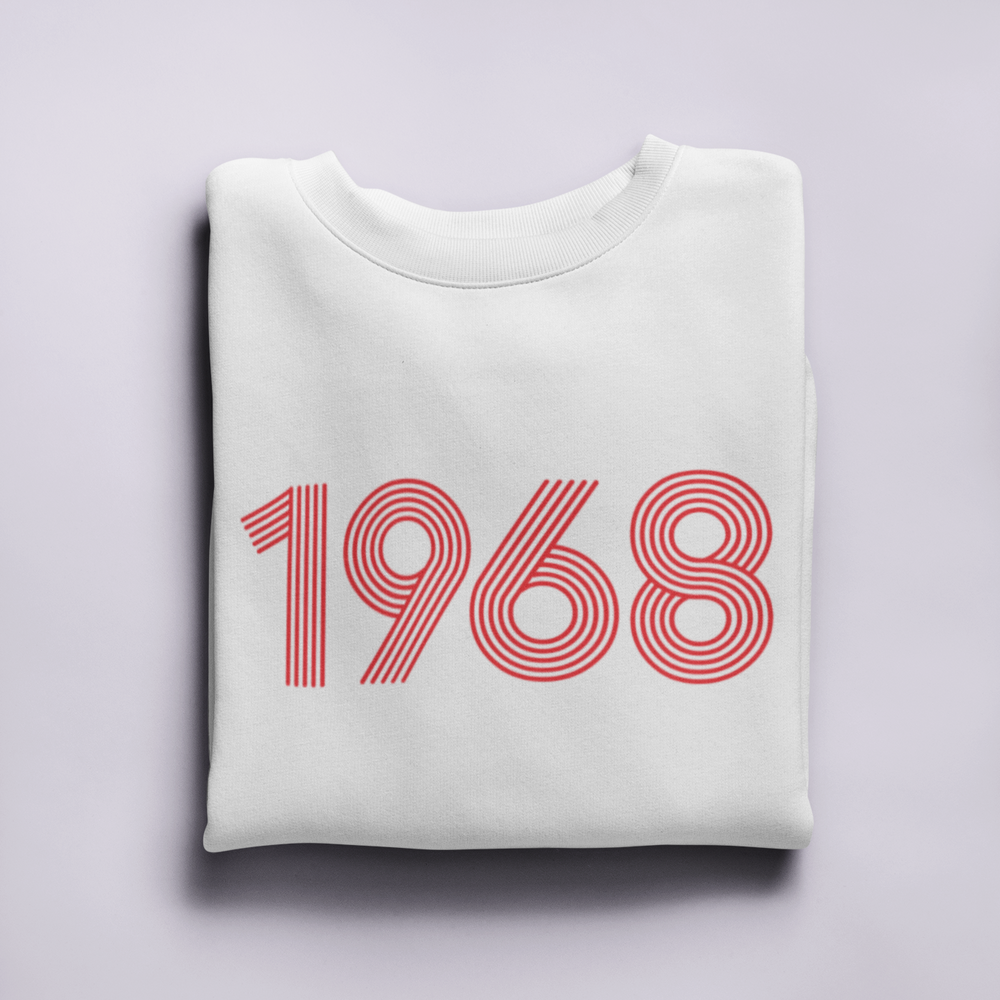1968 Retro Red Sweater - TalkPeng