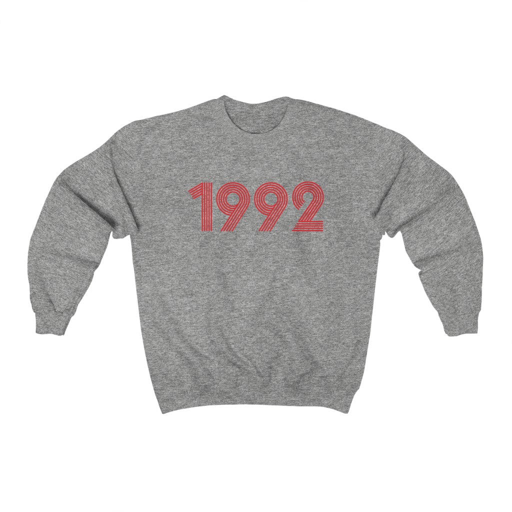 1992 Retro Red Unisex Sweater - TalkPeng