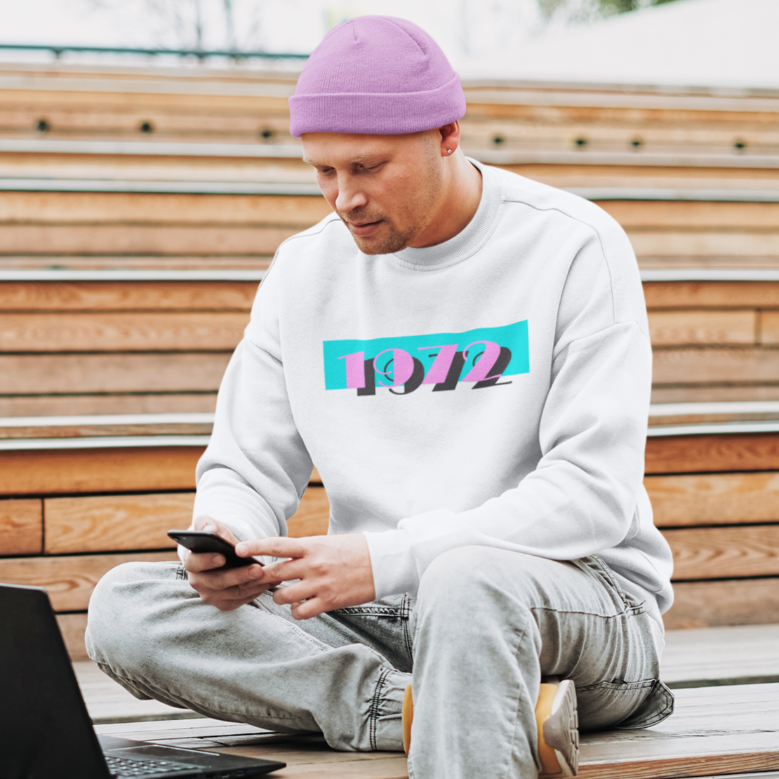 1972 Pink Skies Sweater - TalkPeng