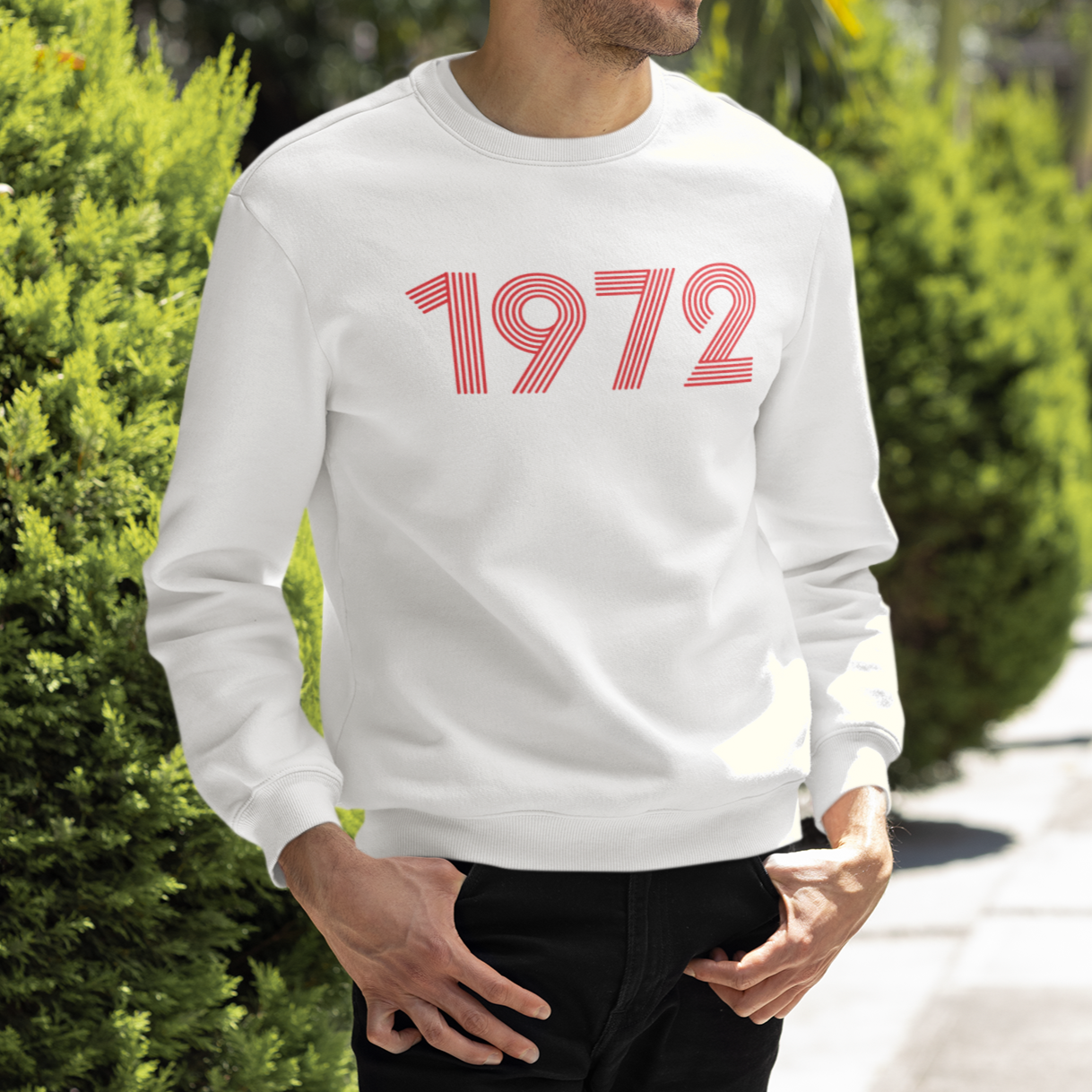 1972 Retro Red Unisex Sweater - TalkPeng