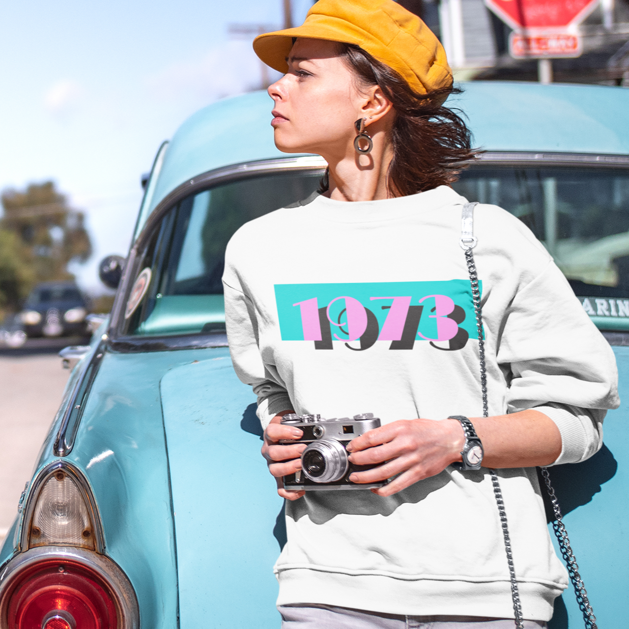 1973 Pink Skies Sweater - TalkPeng