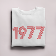 1977 Retro Red Unisex Sweater - TalkPeng