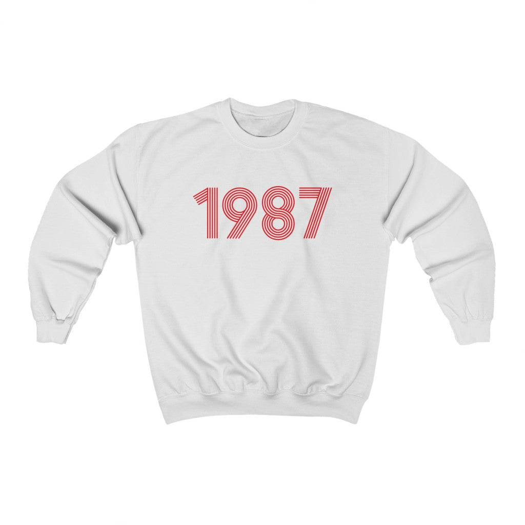 1987 Retro Red Unisex Sweater - TalkPeng