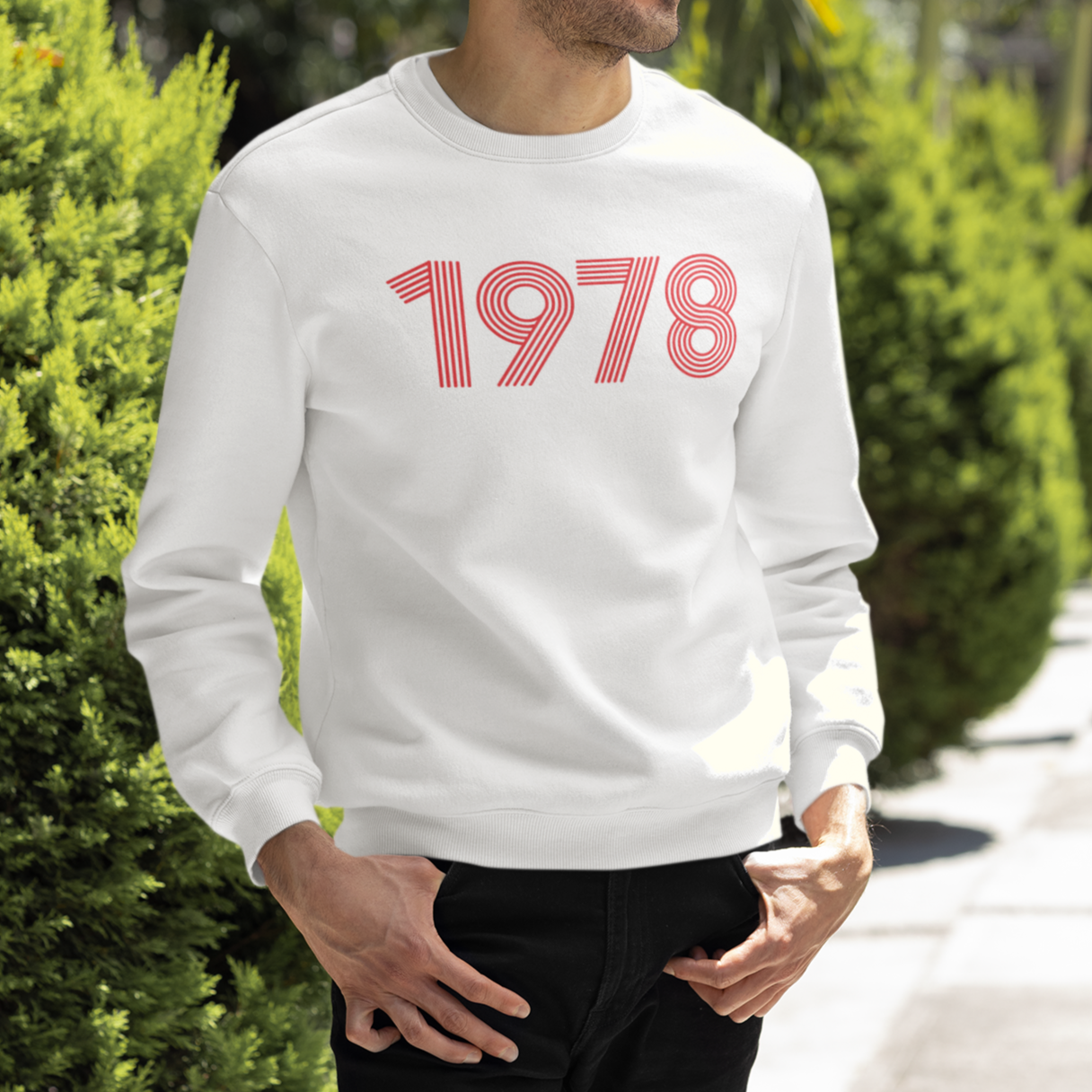 1978 Retro Red Unisex Sweater - TalkPeng