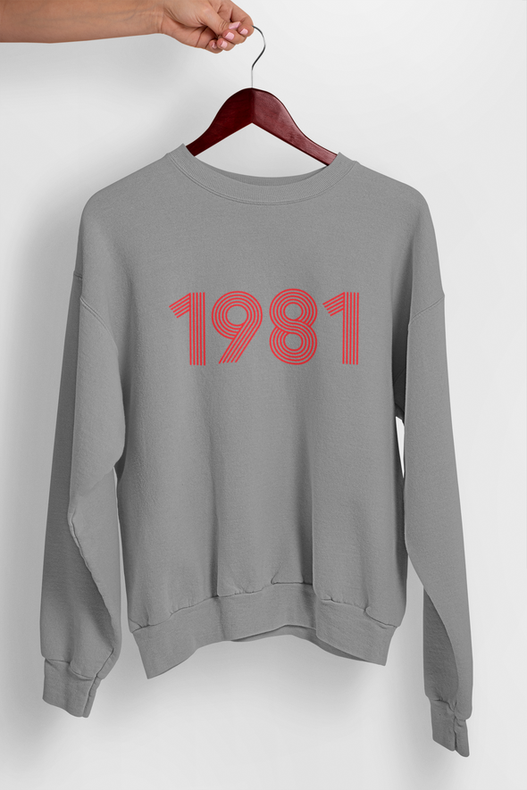 1981 Retro Red Unisex Sweater - TalkPeng