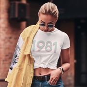 1981 'Mint/Pink' Tee - TalkPeng