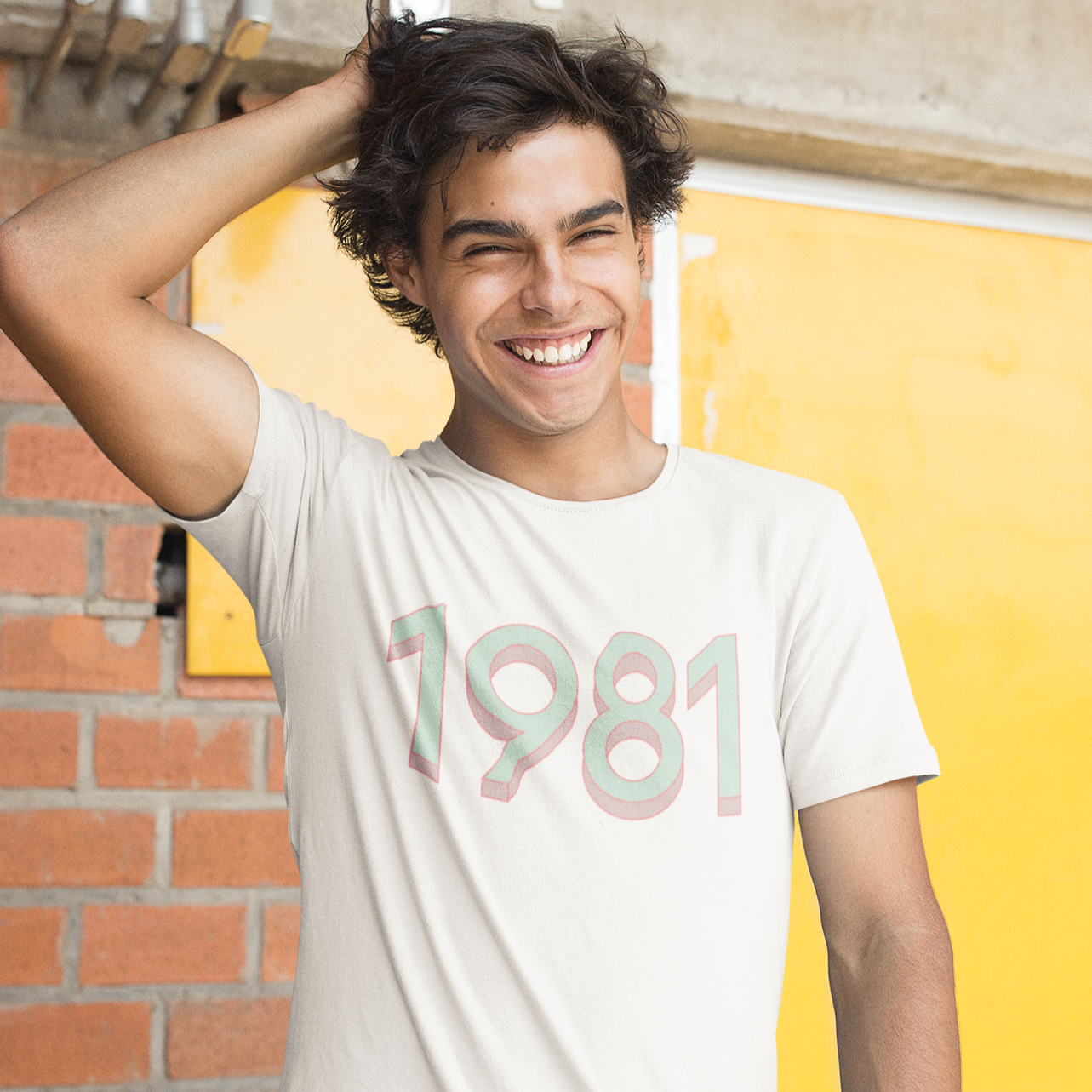 1981 'Mint/Pink' Tee - TalkPeng