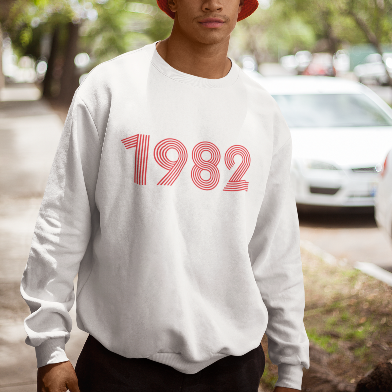 1982 Retro Red Unisex Sweater - TalkPeng