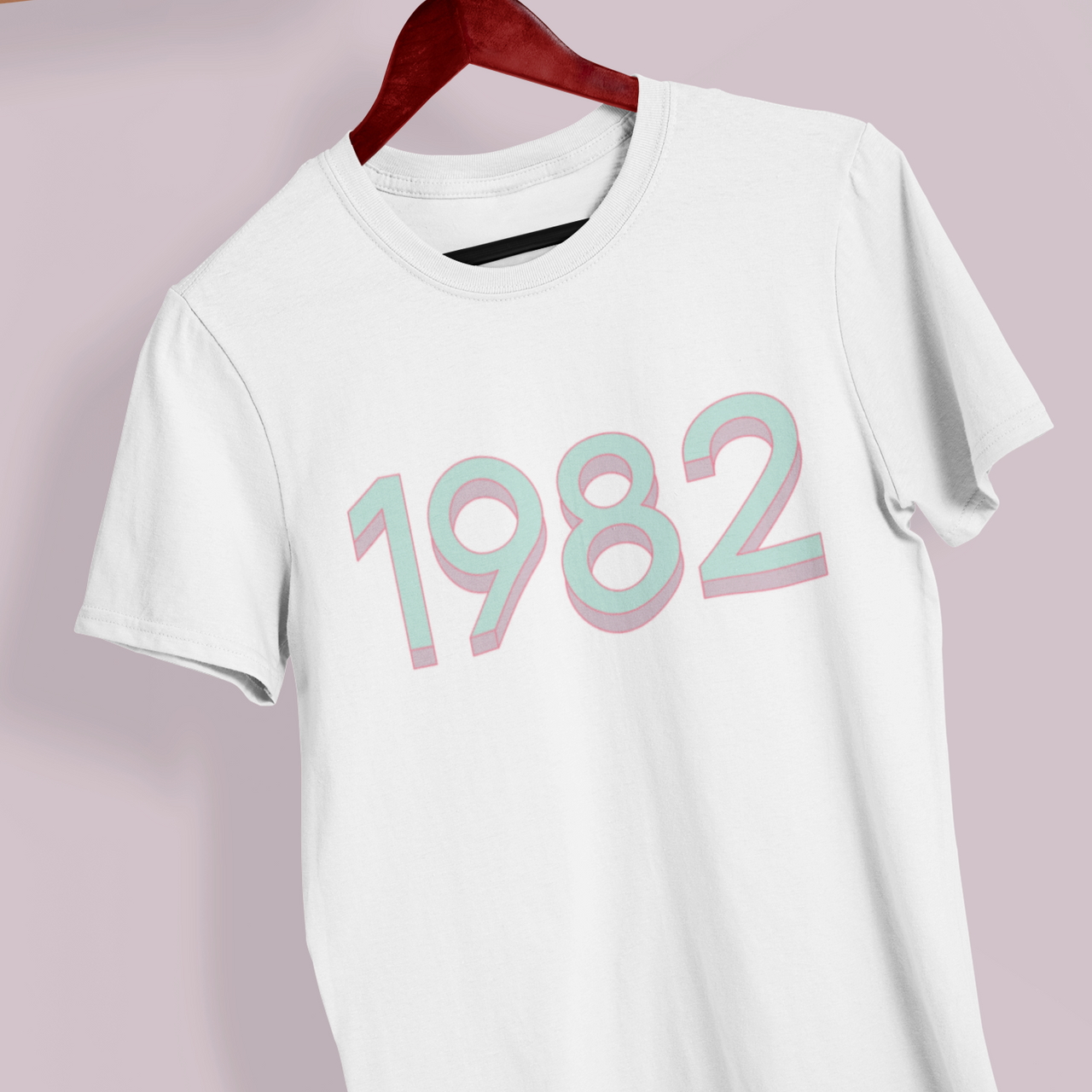 1982 'Mint/Pink' Tee - TalkPeng