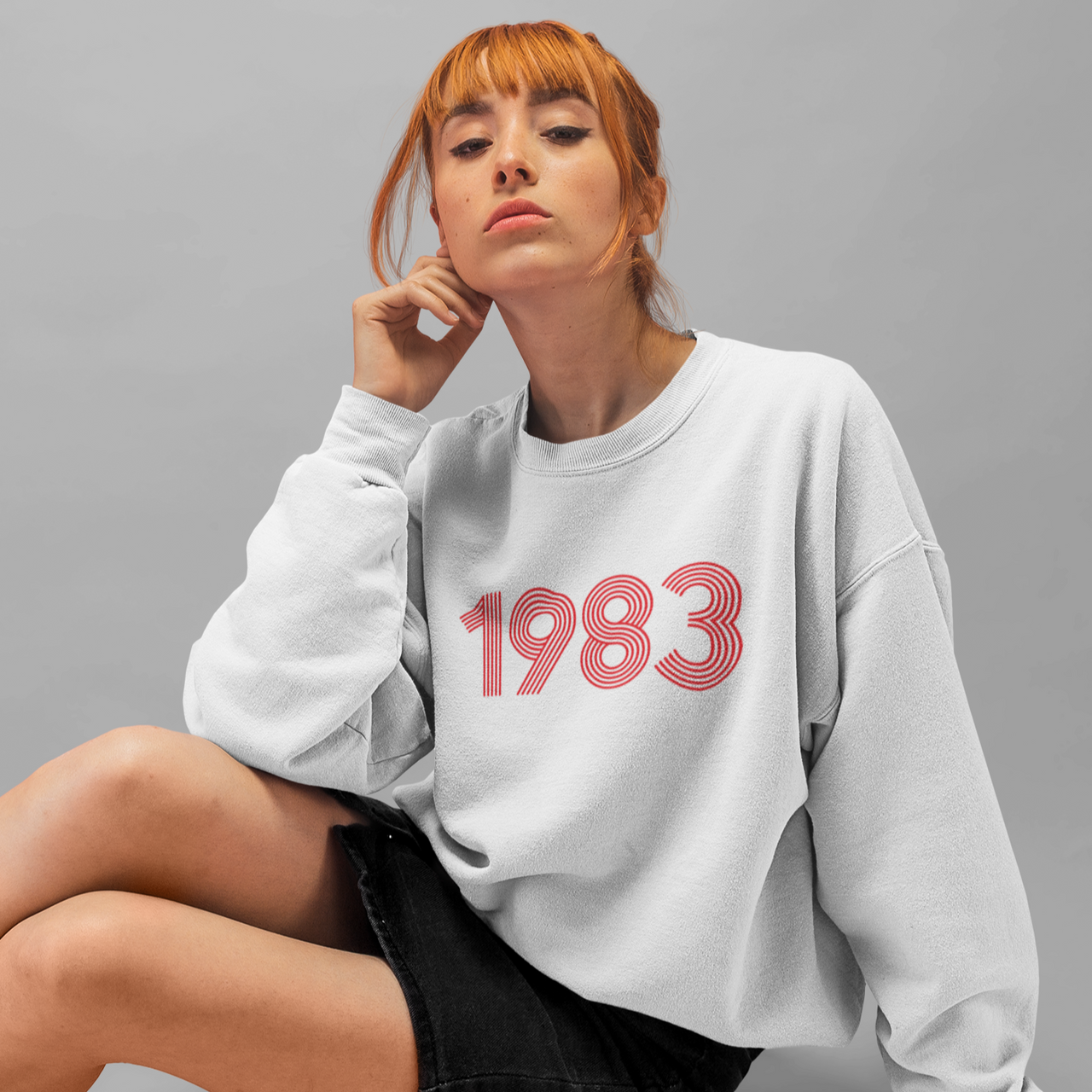 1983 Retro Red Unisex Sweater - TalkPeng