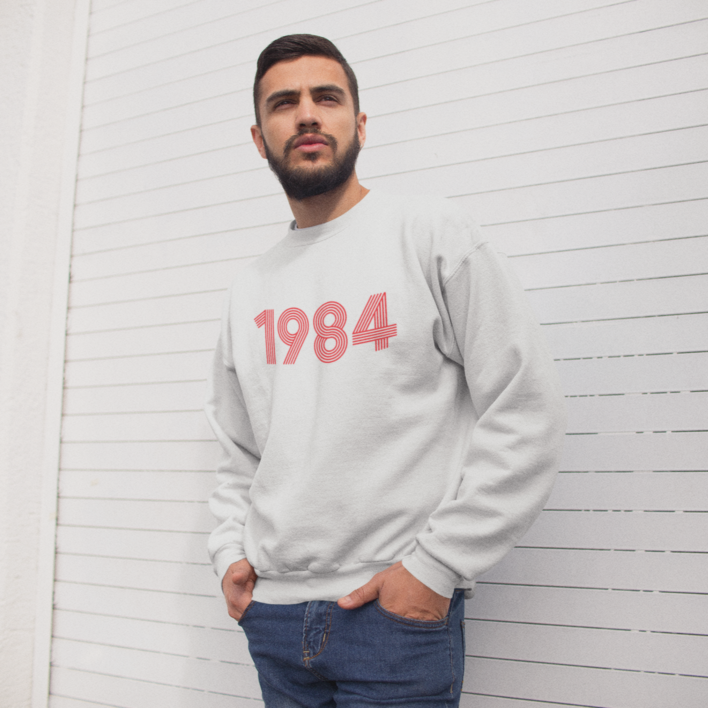 1984 Retro Red Unisex Sweater - TalkPeng