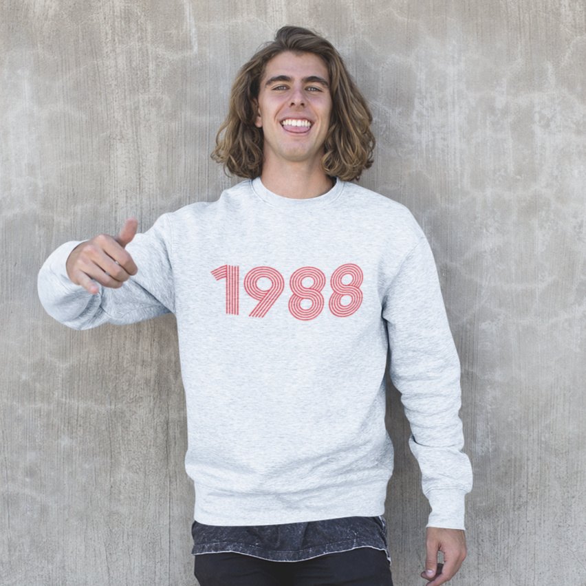 1988 Retro Red Unisex Sweater - TalkPeng
