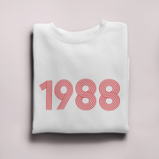 1988 Retro Red Unisex Sweater - TalkPeng