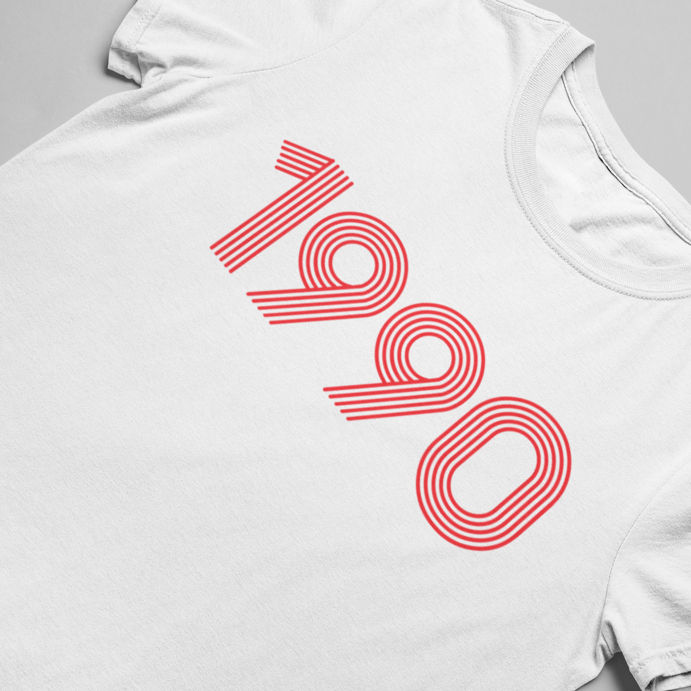 1990 Retro Red Tee - TalkPeng