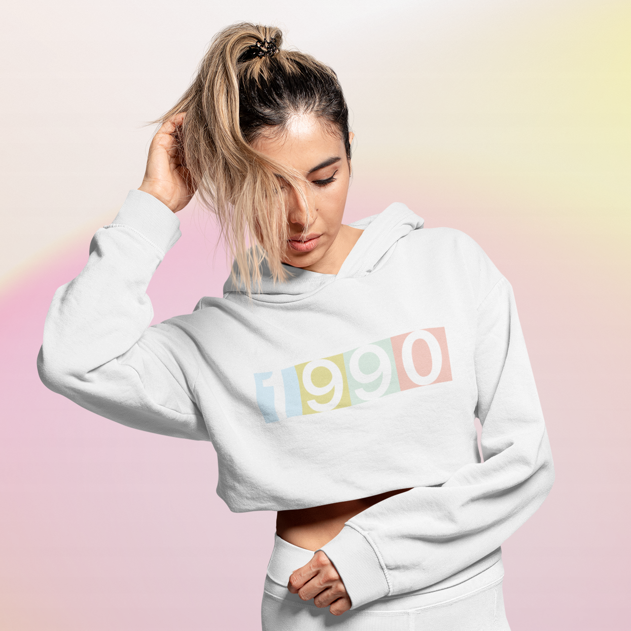 1990 'Technicolour' Hoodie - TalkPeng