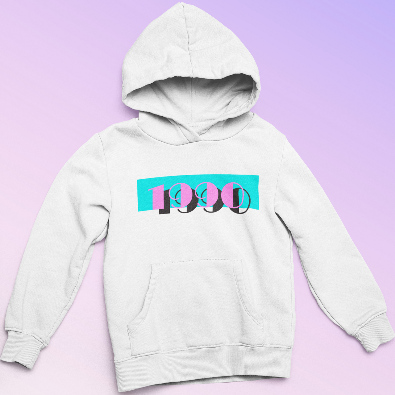 1990 'Pink Skies' Hoodie - TalkPeng