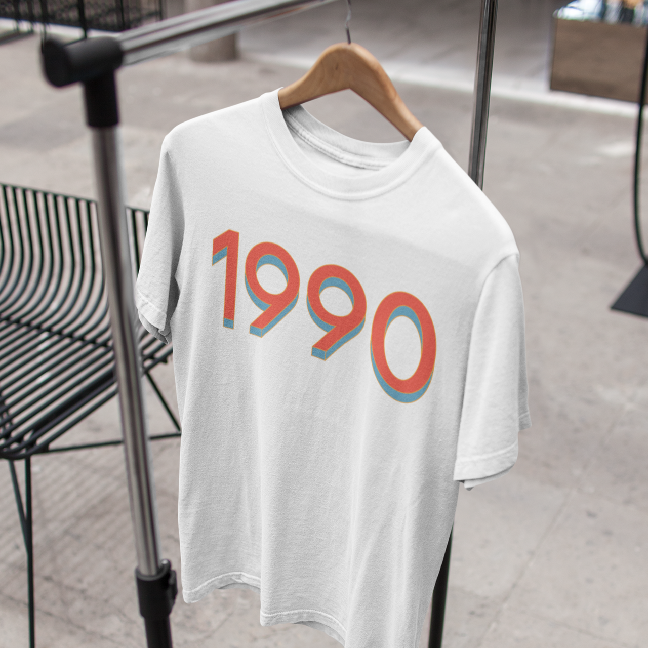 1990 Red/Blue Tee - TalkPeng