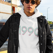 1990 'Mint / Pink' Hoodie - TalkPeng