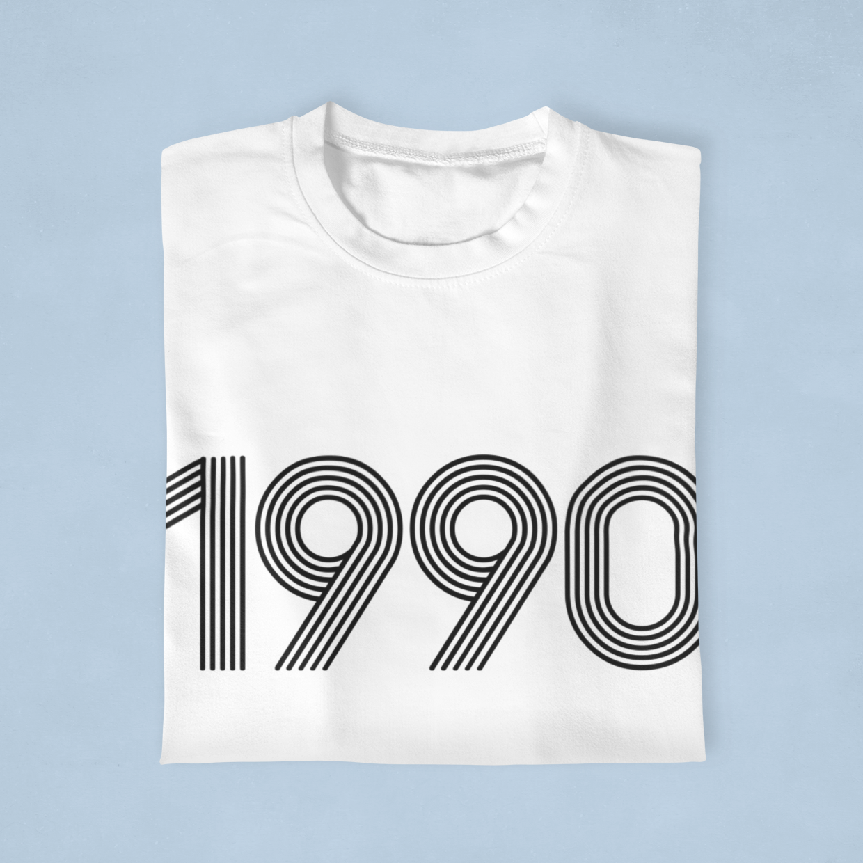 1990 Retro Black Tee - TalkPeng